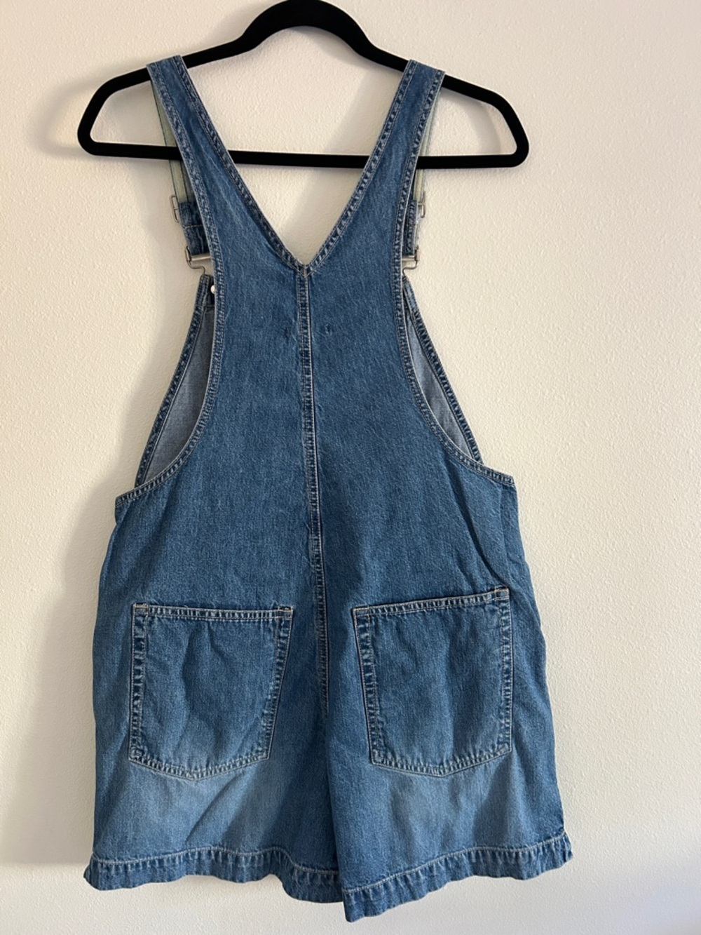 Gap Vintage Denim Jean Shorts Overalls Classic Size Small - Picture 5 of 8